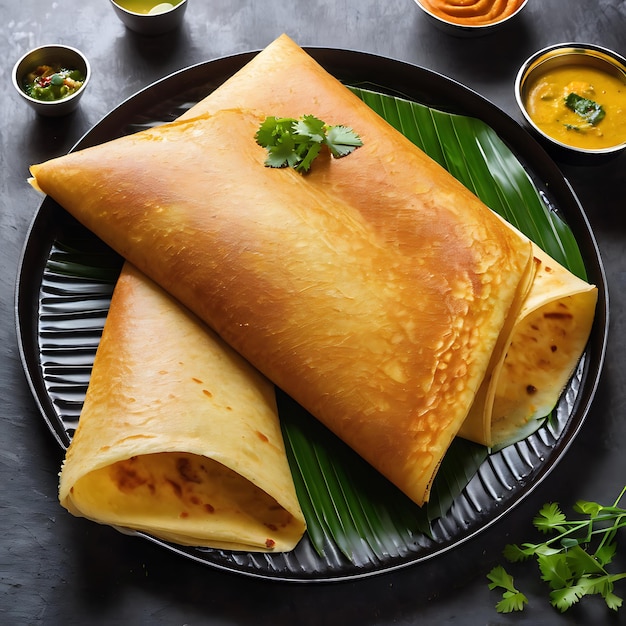 Photo big size dosa food photography