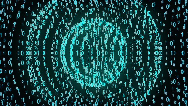 Photo big and small binary number spheres computer generated 3d rendering of binary code background with numbers abstract elements