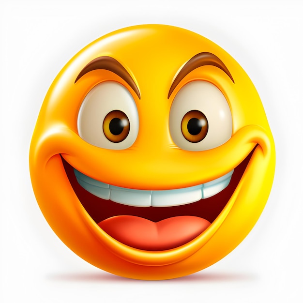 Premium AI Image | Big smiley emoji