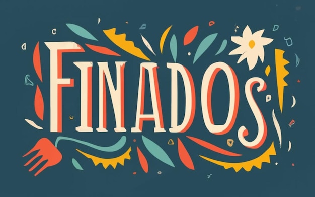 Big Text FINADOS and centered