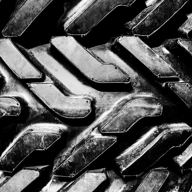 Big truck mud tires, close up