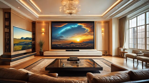 Big tv in a living room elegant living room with big tv screen