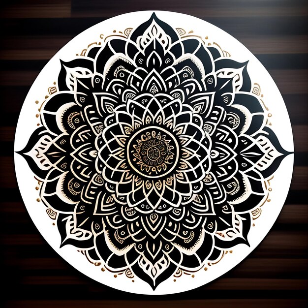 Photo big vector set of round patterns collection of geometrical mandalas boho ornament