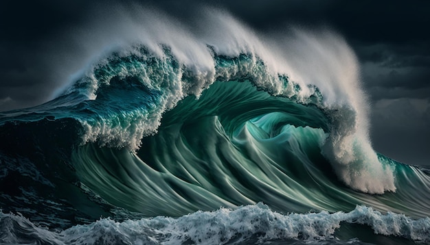 Big waves in the ocean