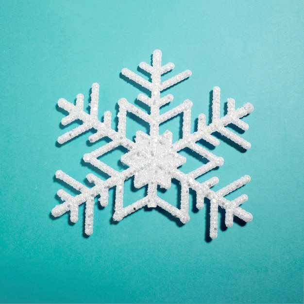 Big white decorative snowflake 