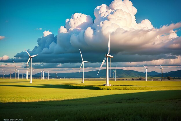 Big windmill wind turbine is a new way of clean energy and environmental protection power