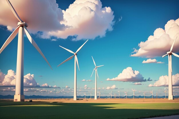 Big windmill wind turbine is a new way of clean energy and environmental protection power