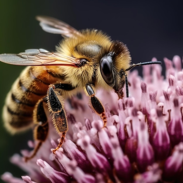 bij op bloem ai generatief