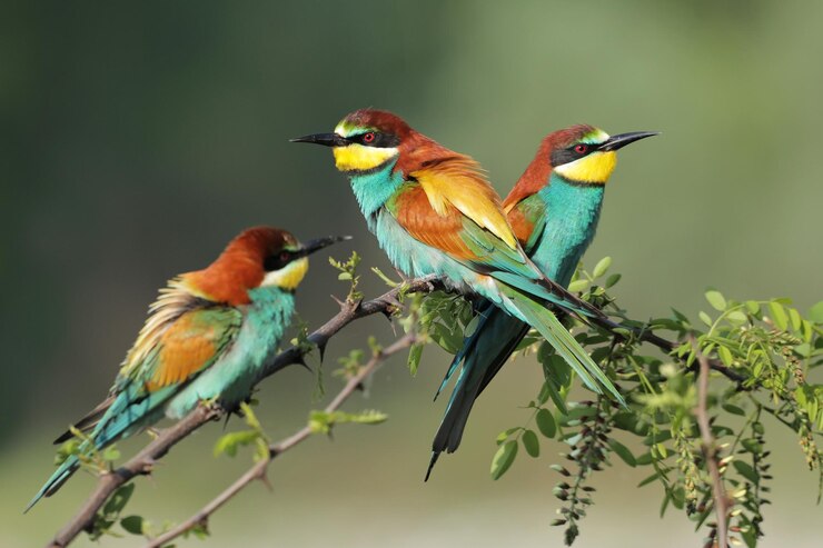 Foto bijenetende vogel in cuneo