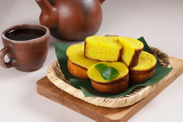 Bika Ambon is a Tapioca sponge cake from Medan, Indonesia.