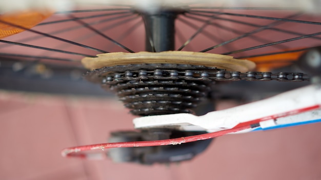 Bike cassette in close up