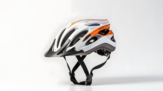 Photo bike helmet on a white background