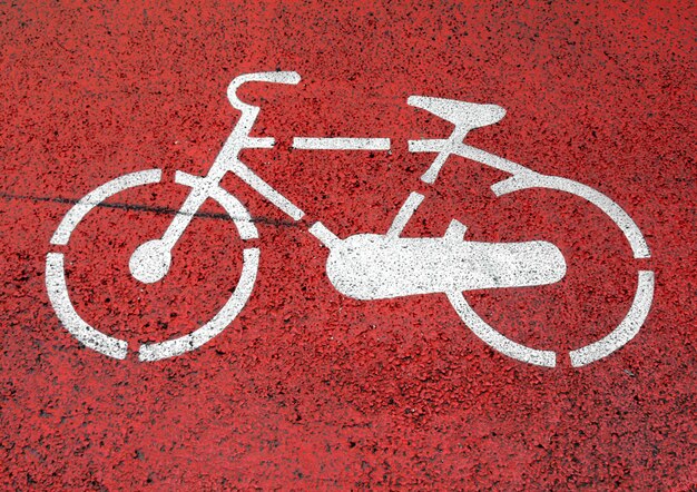 Bike lane sign