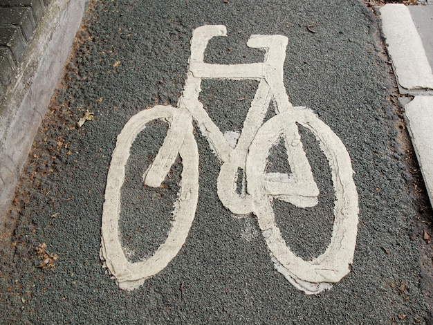 Bike lane sign