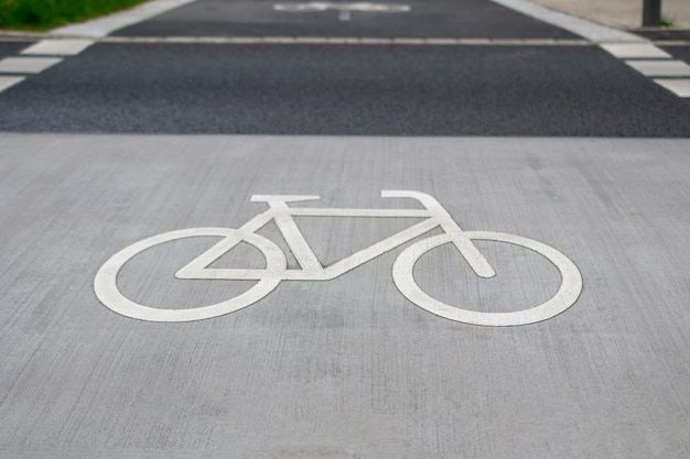 A bike lane with a sign that says bike lane on it