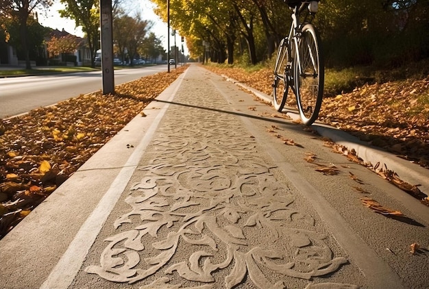 Foto corsia per le bici