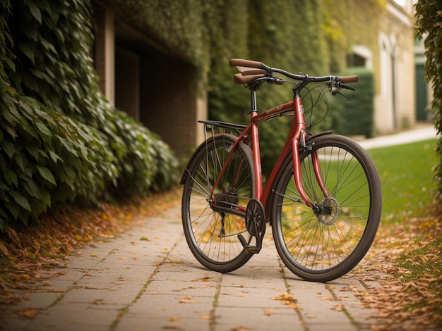 A bike on a path