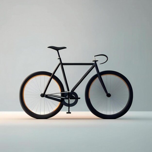 a bike with a black frame and a white background