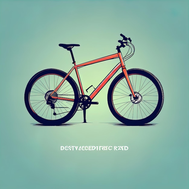 bike with triangular low poly style vector illustration