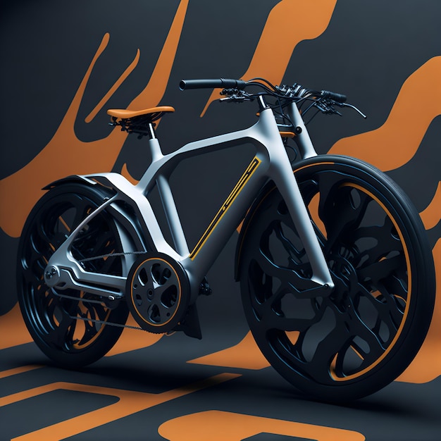 A bike with the word bike on it Generative Ai