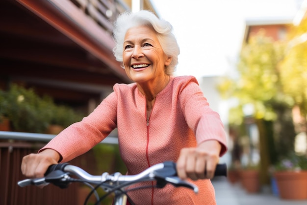 자전거 를 즐기는 사람 - 노인 의 초상화