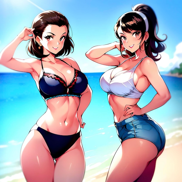 Bikini Styles Anime-meisjescartoon