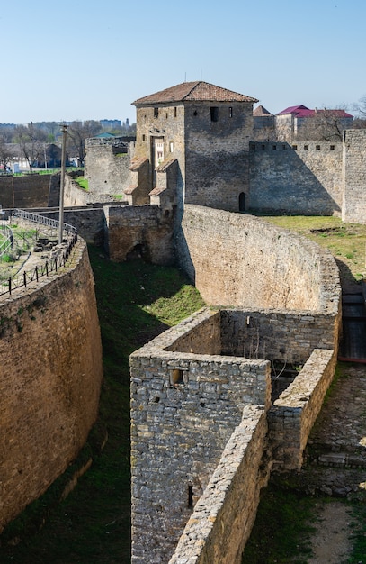Bilhorod-Dnistrovskyi or Akkerman fortress, Odessa region, Ukraine, on a sunny spring morning