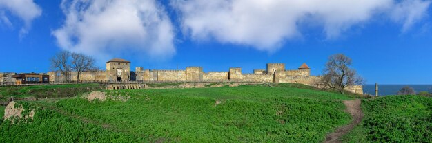 Bilhorod-Dnistrovskyi or Akkerman fortress, Odessa region, Ukraine, on a sunny spring morning