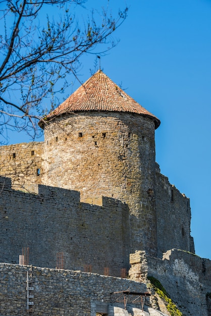 Bilhorod-Dnistrovskyi of Akkerman fort, regio Odessa, Oekraïne, op een zonnige lenteochtend