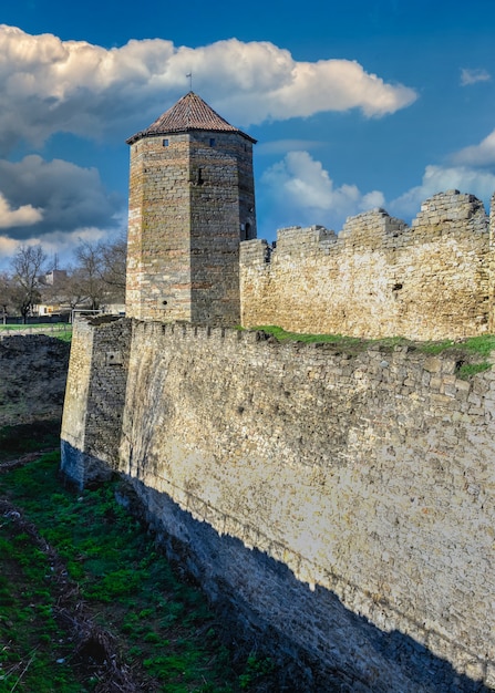 Bilhorod-Dnistrovskyi of Akkerman fort, regio Odessa, Oekraïne, op een zonnige lenteochtend