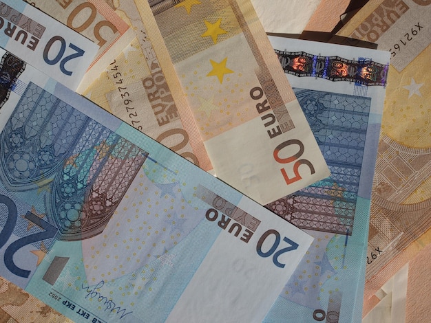 Biljetten van vijftig en twintig euro