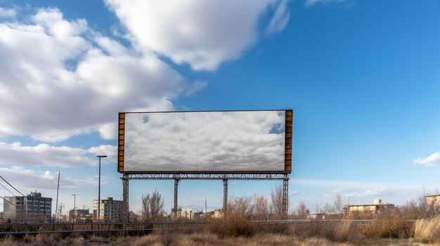 Фото Билборд на фоне неба