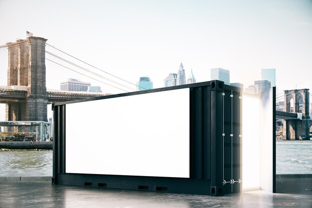 Billboard on black cargo