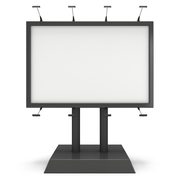 アウトドア広告ポスターの黒いビルボード