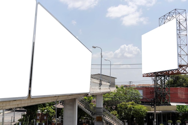 Billboard blank for outdoor advertising poster or blank
