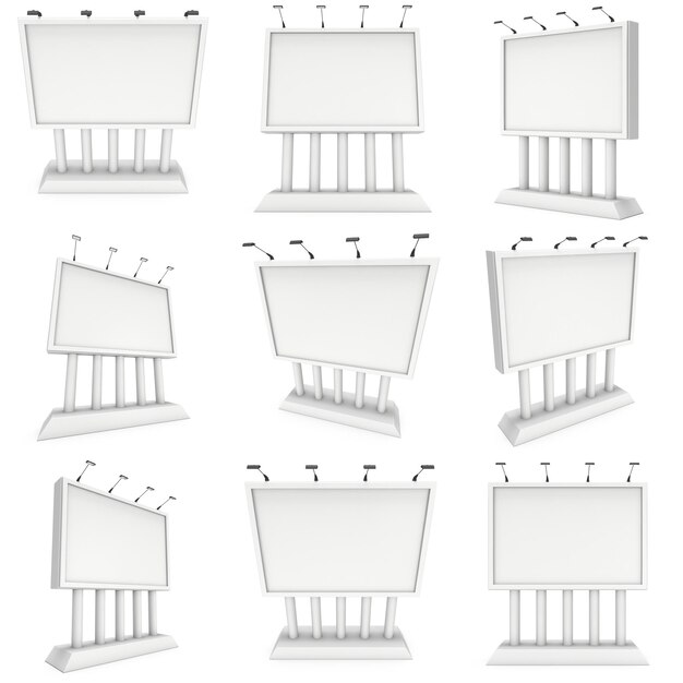 Photo billboard blank for outdoor advertising poster