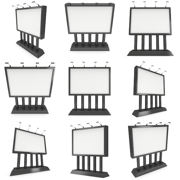 Photo billboard blank for outdoor advertising poster