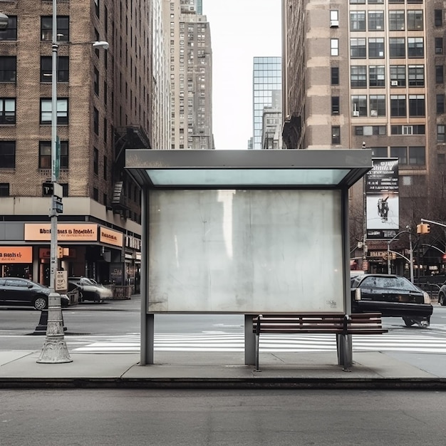 Photo billboard in the city