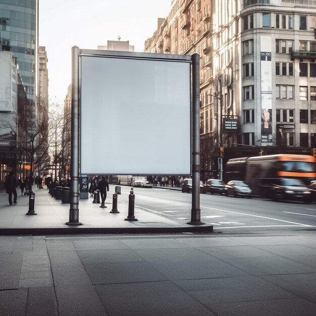 Photo billboard in the city