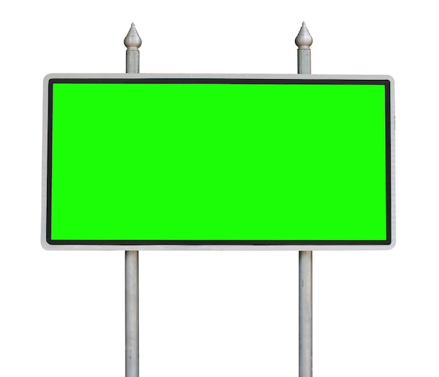 billboard isolated on white background this has clipping path