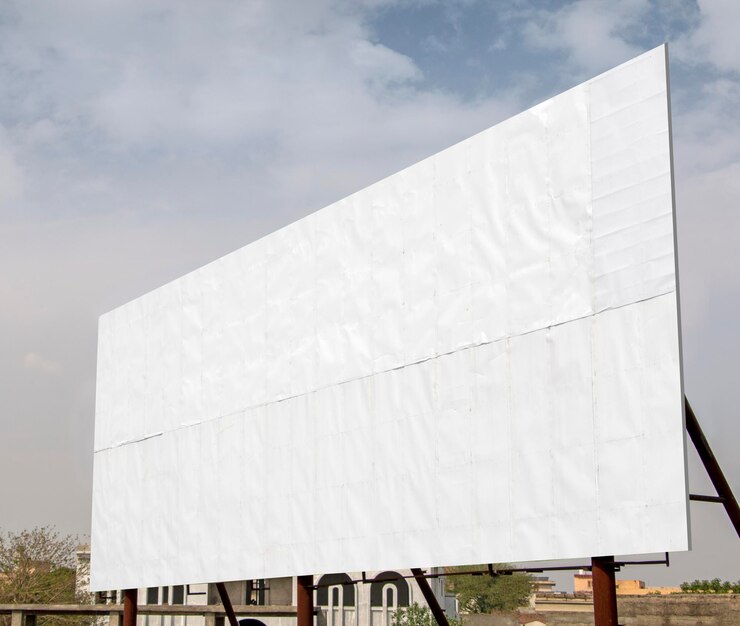 Photo billboard mockup a large size roadside signboard for outdoor advertisement