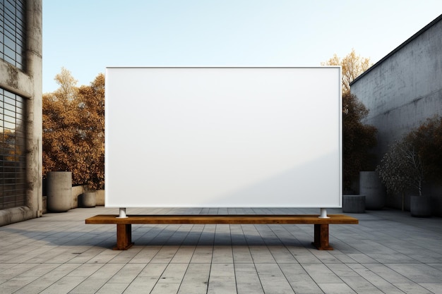 billboard mockup on white background