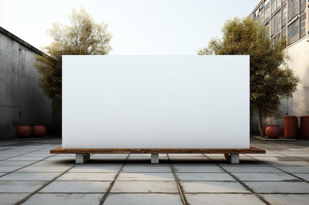 billboard mockup on white background