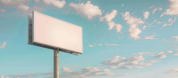 Billboard mockup with a blank frame