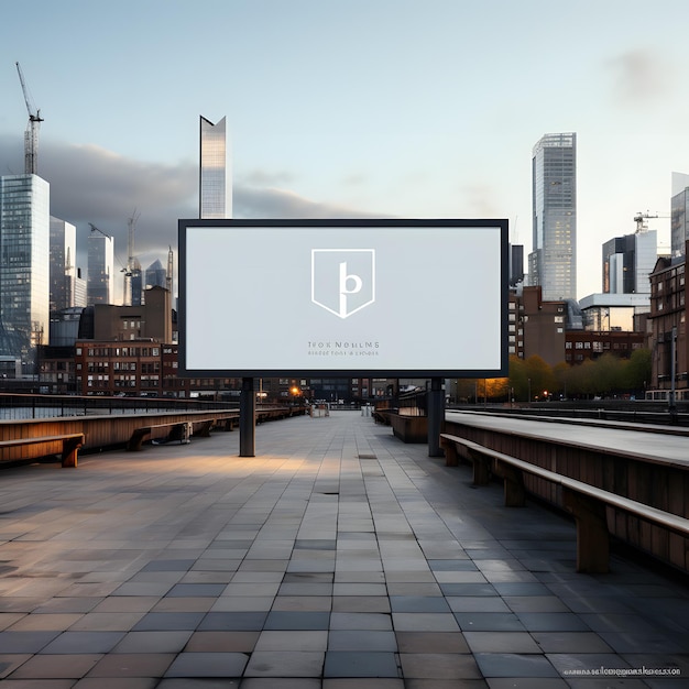 Photo billboard mockup