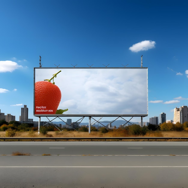 Photo billboard mockup