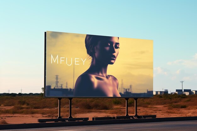 Photo billboard mockup