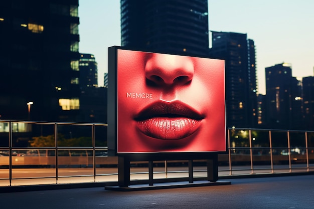 Photo billboard mockup