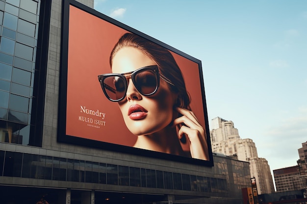 Photo billboard mockup