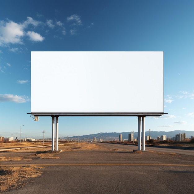 billboard in road png